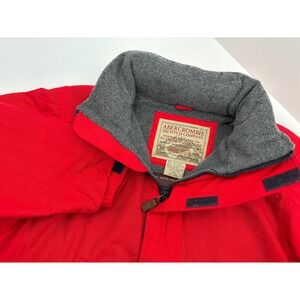 Abercrombie & Fitch VTG Men's Red EXTREME CONDITIONS Anorak Parka Jacket Hood XS